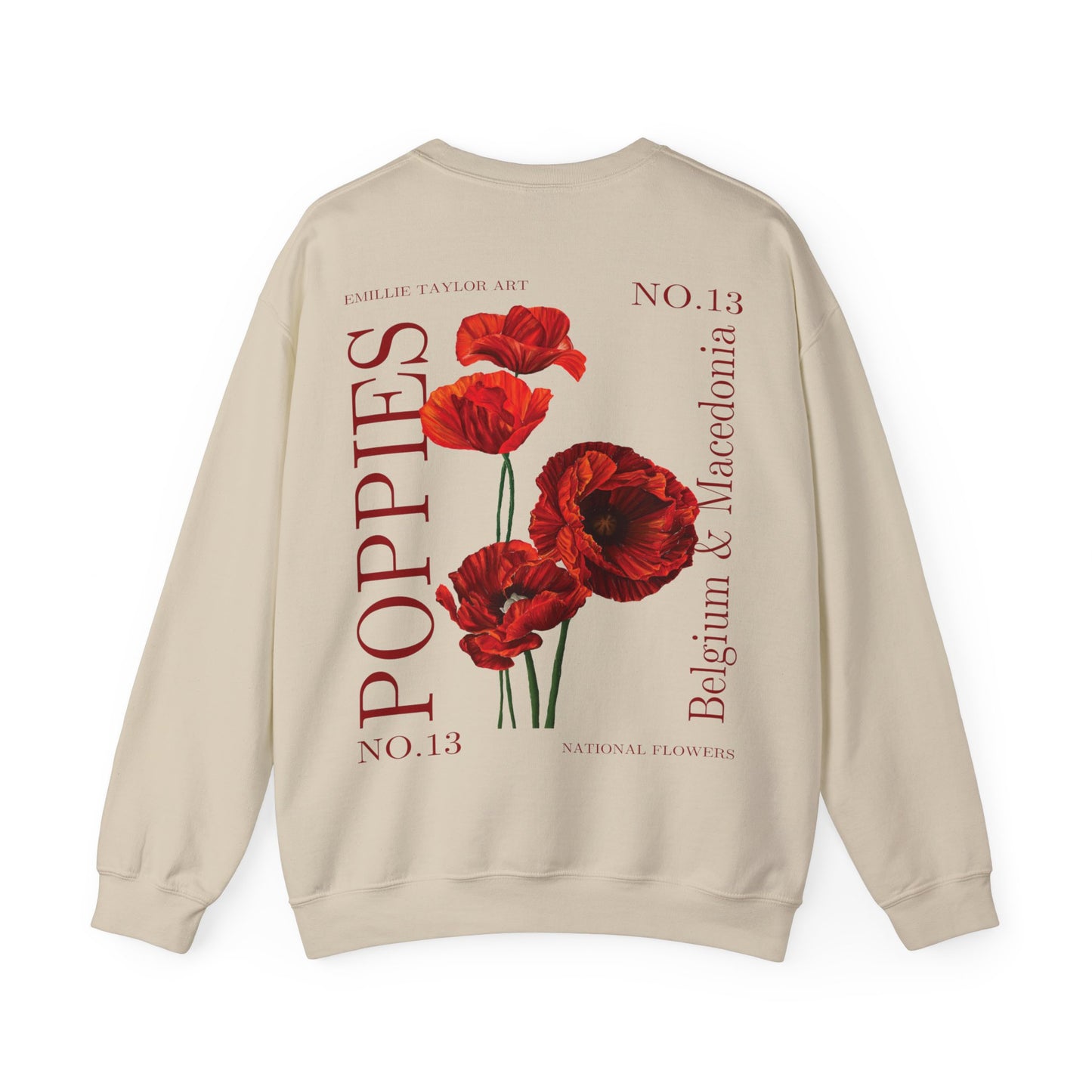 No. 13 Poppies Unisex Heavy Blend™ Crewneck Sweatshirt