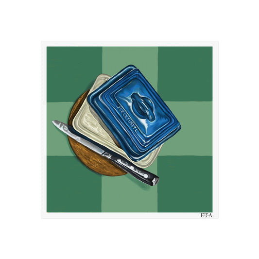 Butter Dish Square Fine Art Print