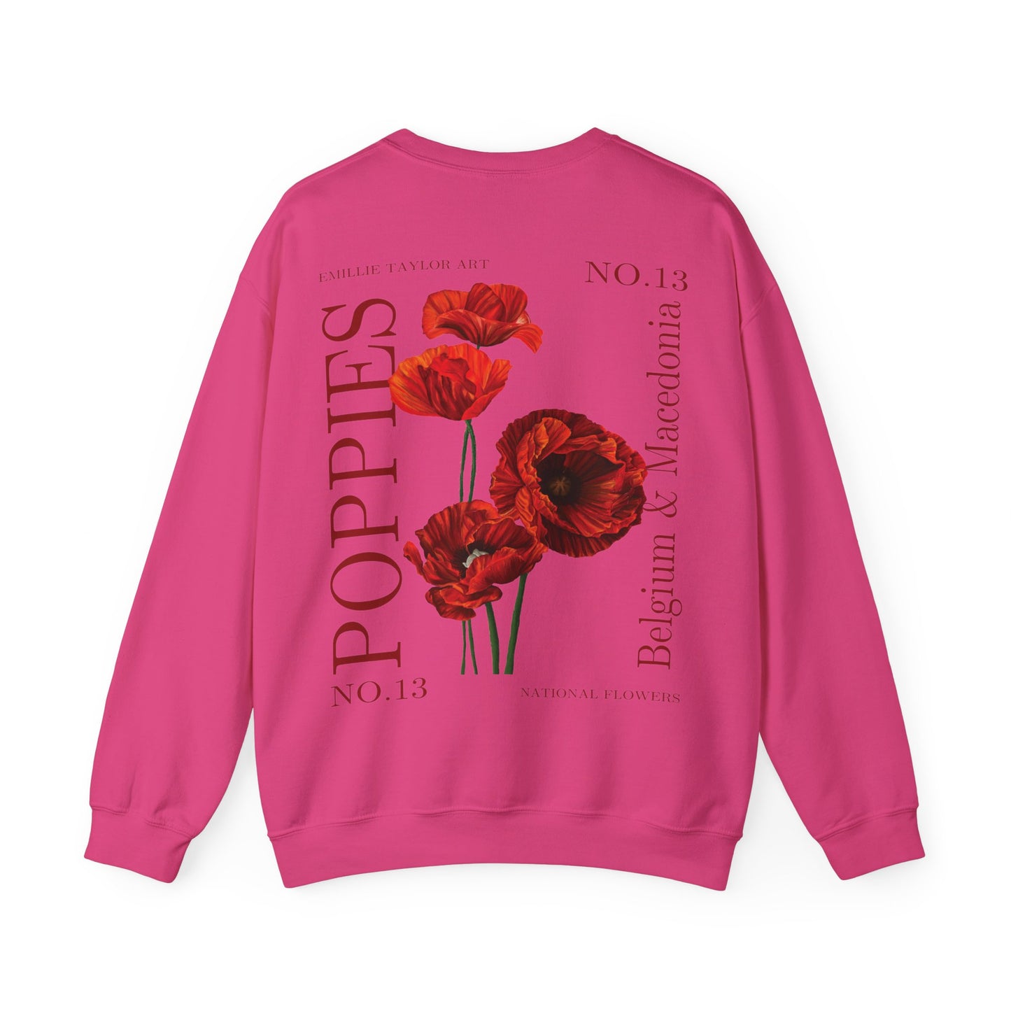 No. 13 Poppies Unisex Heavy Blend™ Crewneck Sweatshirt