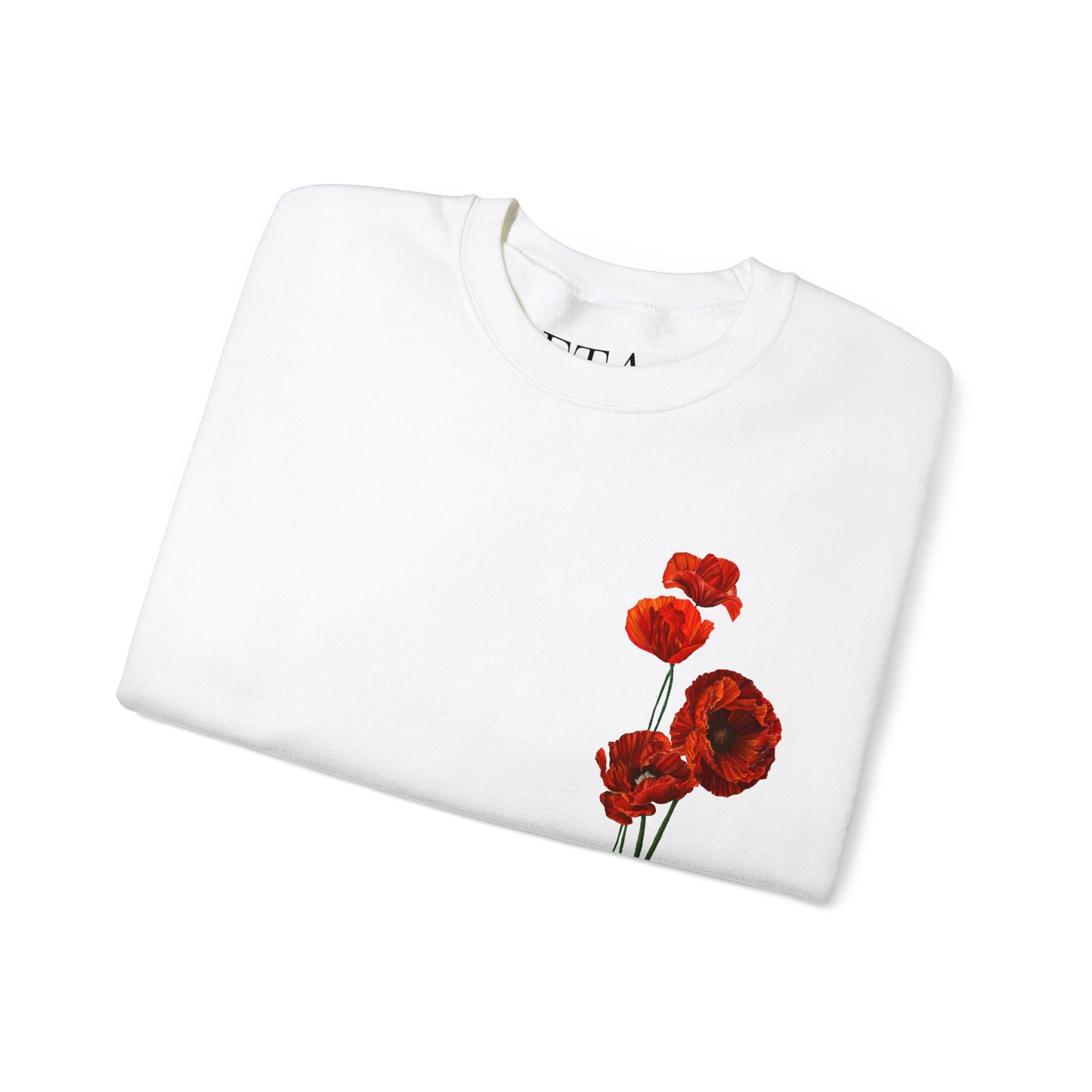 No. 13 Poppies Unisex Heavy Blend™ Crewneck Sweatshirt