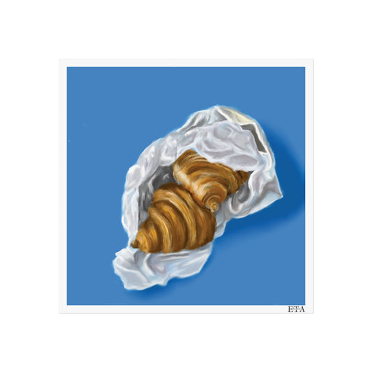 Croissants for Two Square Fine Art Print