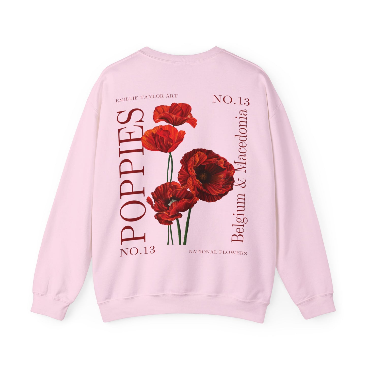 No. 13 Poppies Unisex Heavy Blend™ Crewneck Sweatshirt