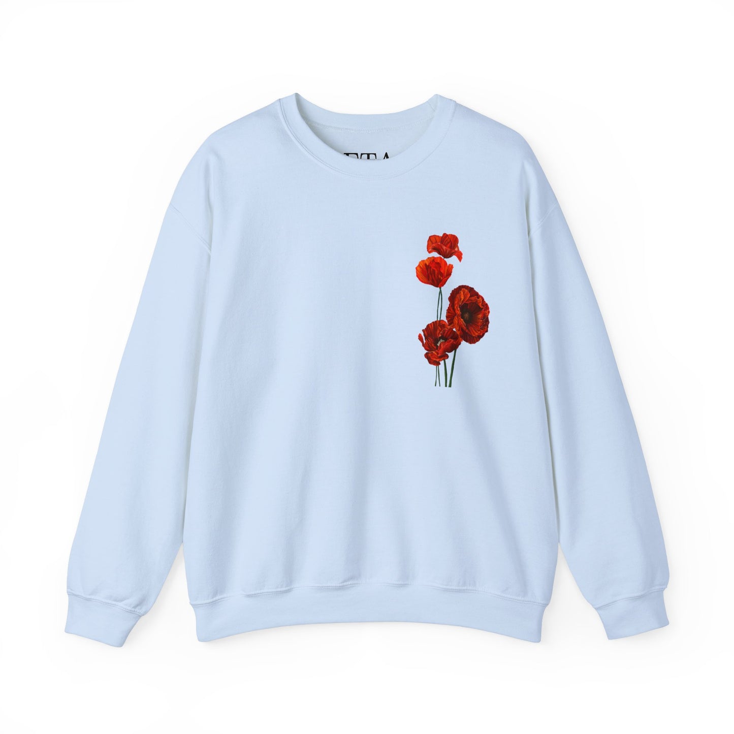 No. 13 Poppies Unisex Heavy Blend™ Crewneck Sweatshirt