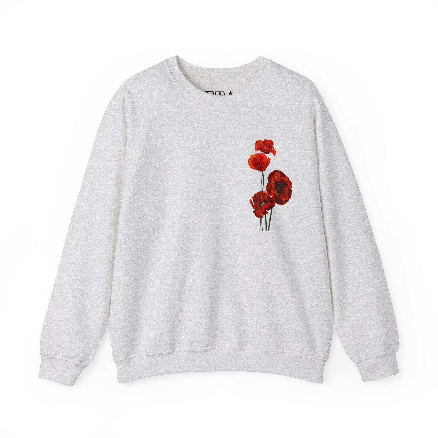 No. 13 Poppies Unisex Heavy Blend™ Crewneck Sweatshirt