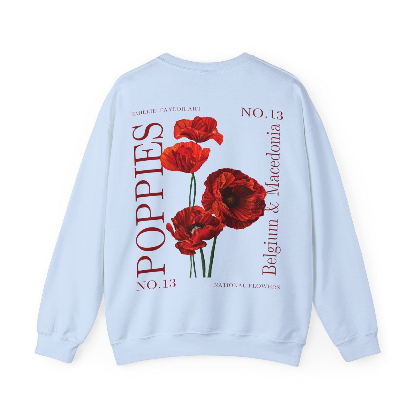 No. 13 Poppies Unisex Heavy Blend™ Crewneck Sweatshirt