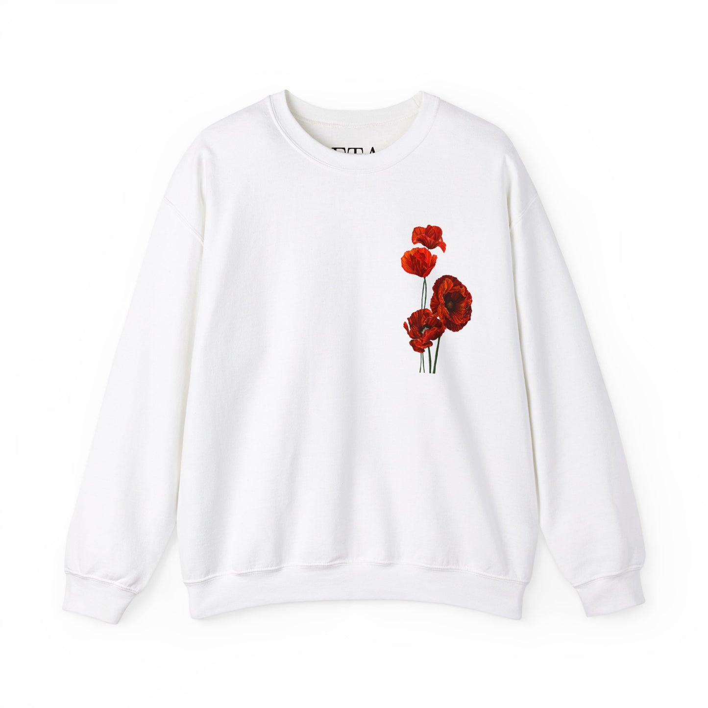 No. 13 Poppies Unisex Heavy Blend™ Crewneck Sweatshirt