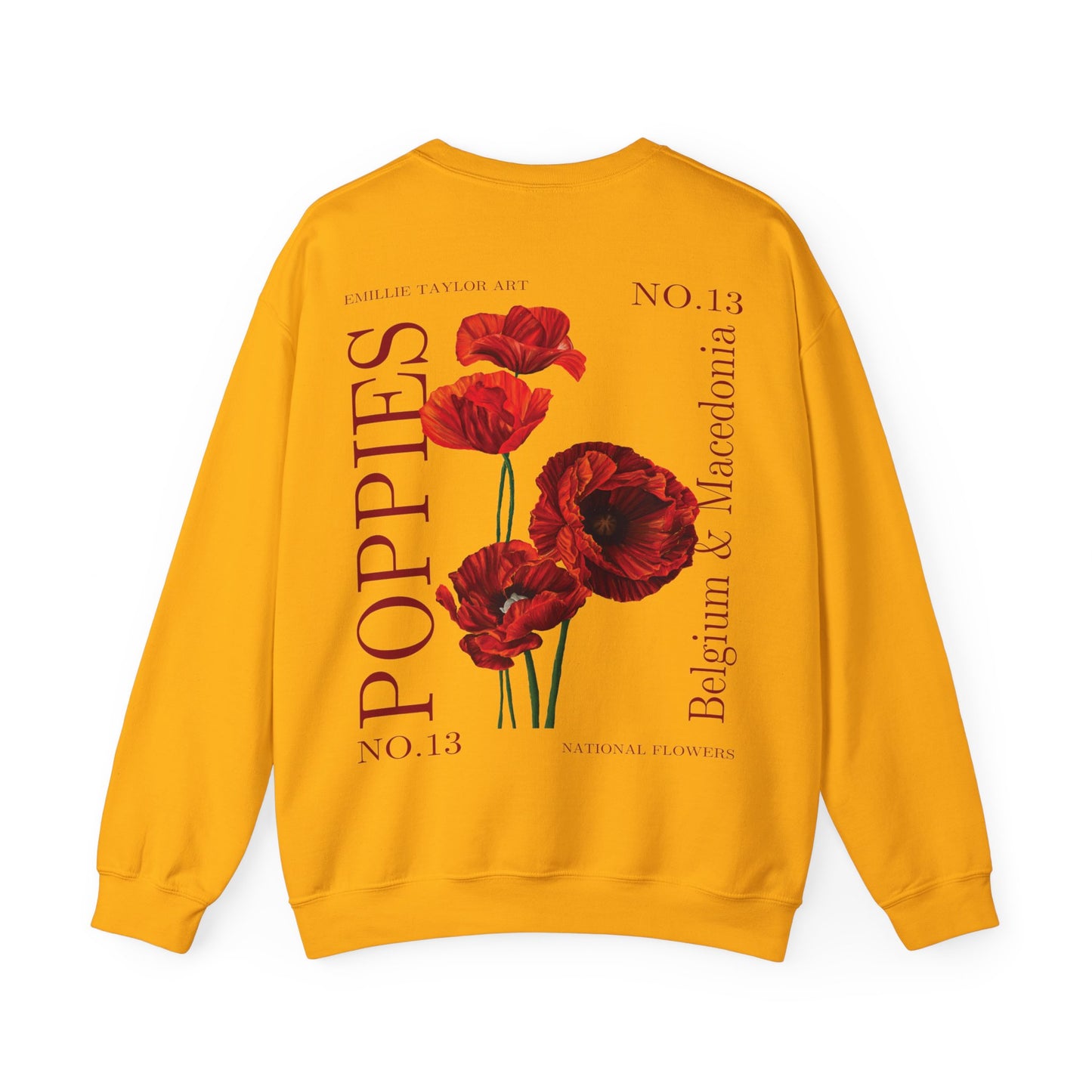 No. 13 Poppies Unisex Heavy Blend™ Crewneck Sweatshirt