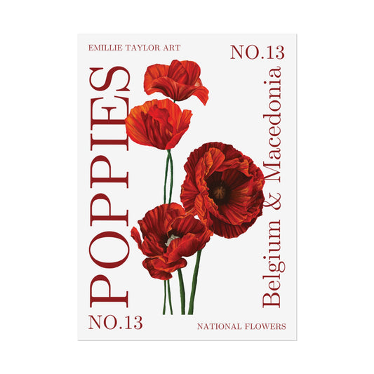 No. 13 Poppies Art Print